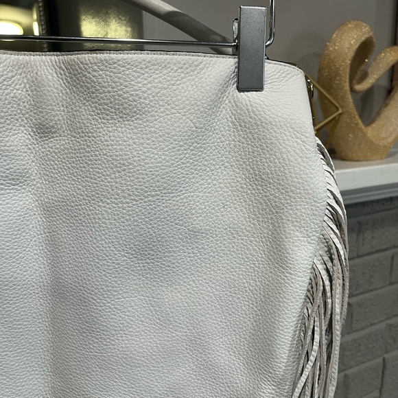Rebecca Minkoff White Fringe Shoulder Bag - Picture 2 of 5